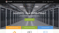 Сайт ArionVPS