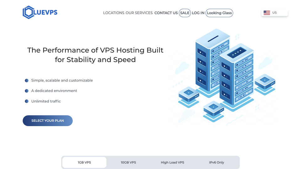 Сайт BlueVPS