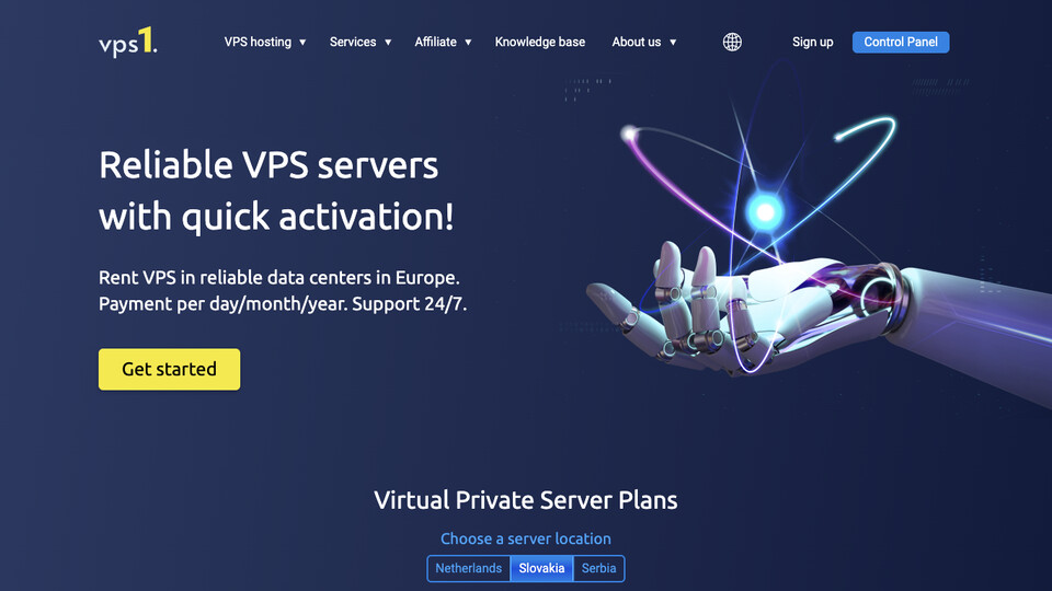 Сайт VPS1