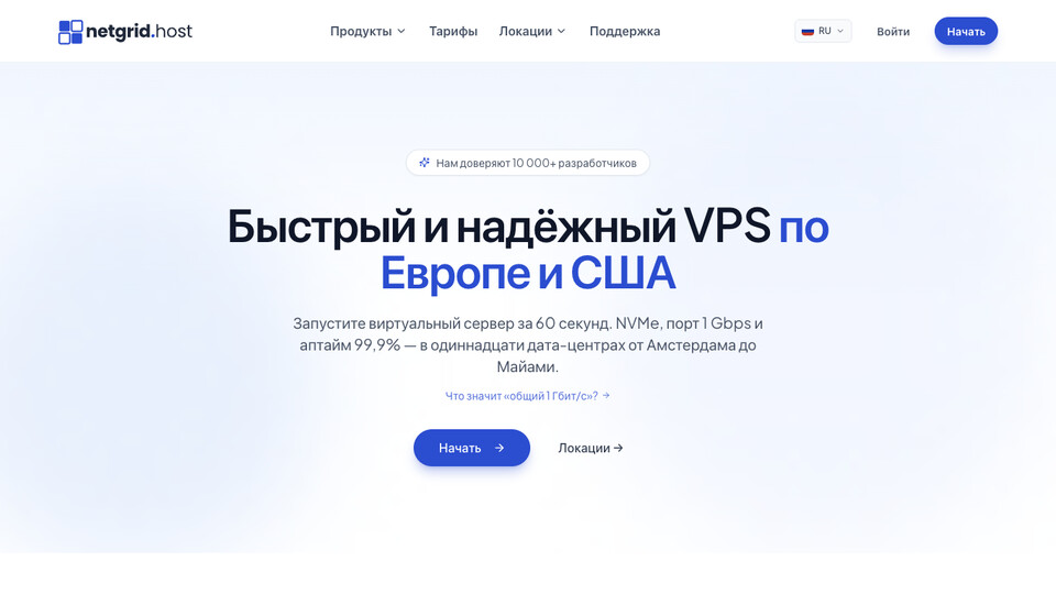 Сайт NetGrid Host