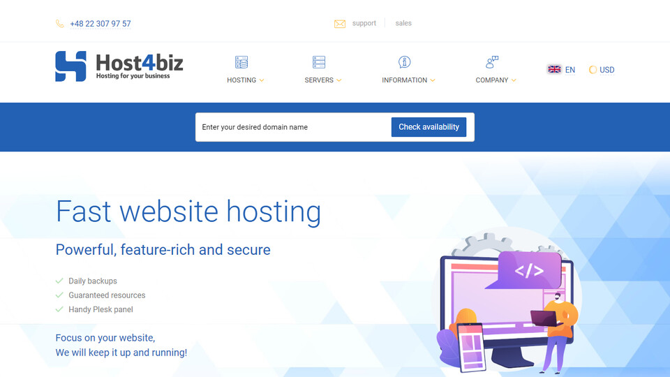 Сайт Host4biz