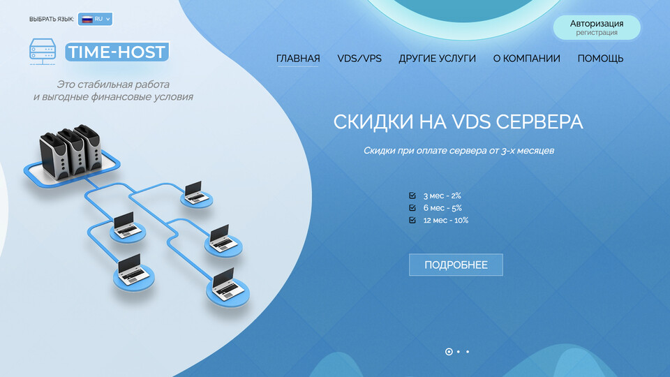 Сайт Time-Host